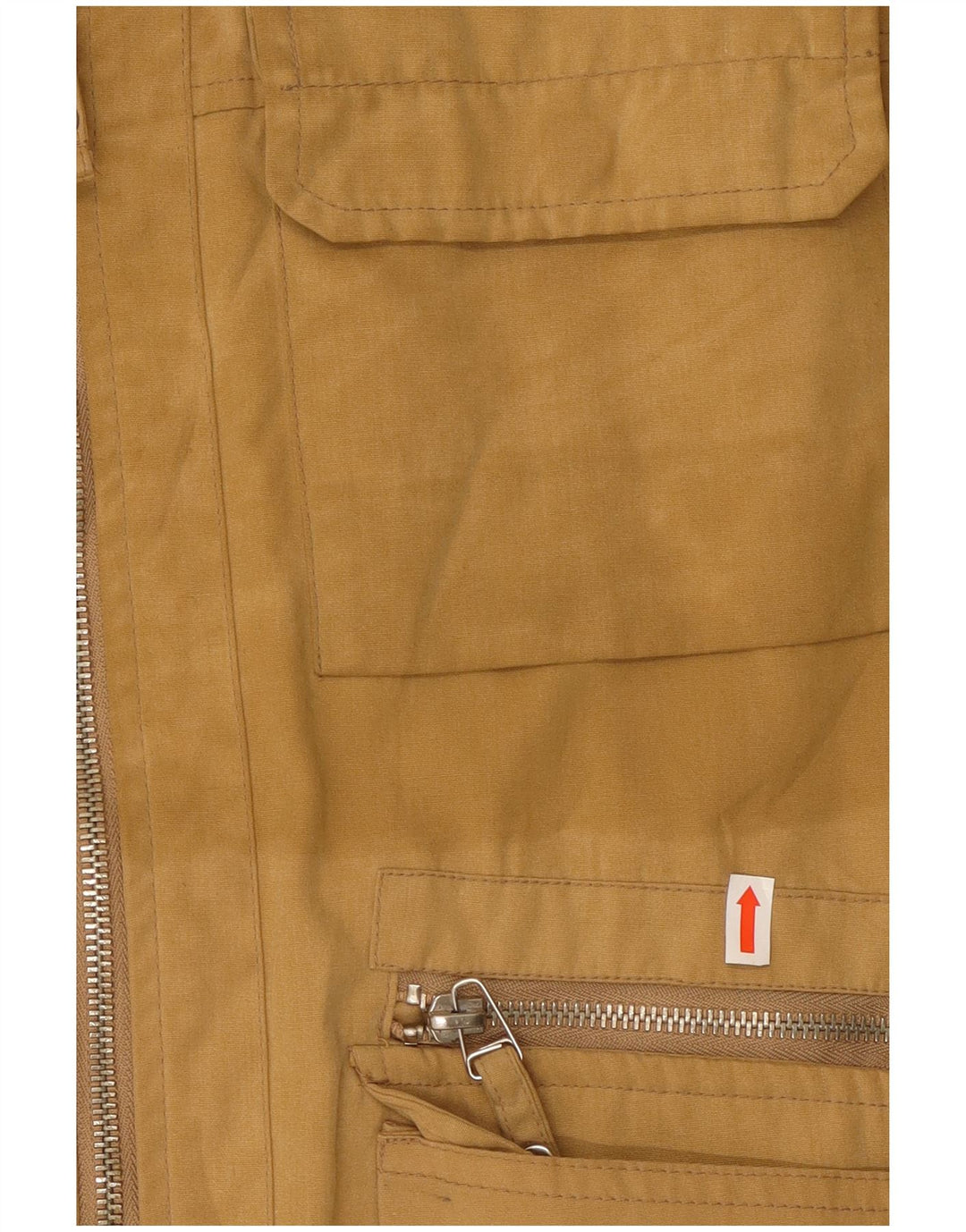 SEVEN 7 Mens Utility Gilet UK 40 Grande Algodão Bege