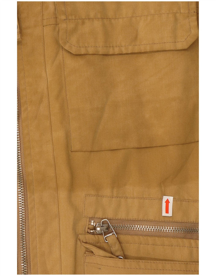 SEVEN 7 Mens Utility Gilet UK 40 Grande Algodão Bege