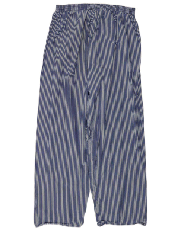 Calça casual masculina Marks & Spencer média W33 L26 risca de giz azul