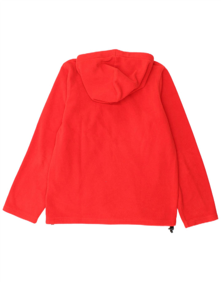 Jaqueta de lã com capuz masculina Brugi Reino Unido 36 poliéster vermelho pequeno Colourblock