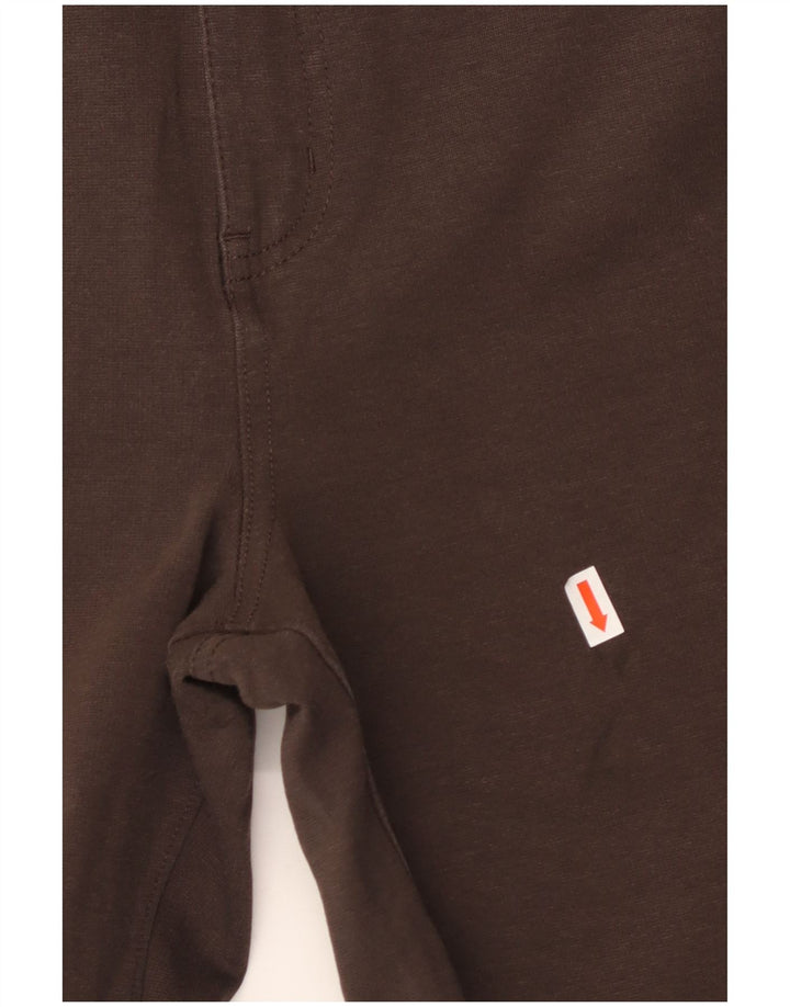 CALVIN KLEIN Calça feminina casual reta US 14 XL W36 L27 algodão marrom