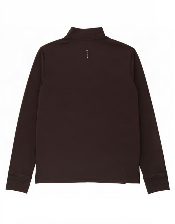 Puma Mens Zip Neck Pullover Treino Top Médio Poliéster Preto