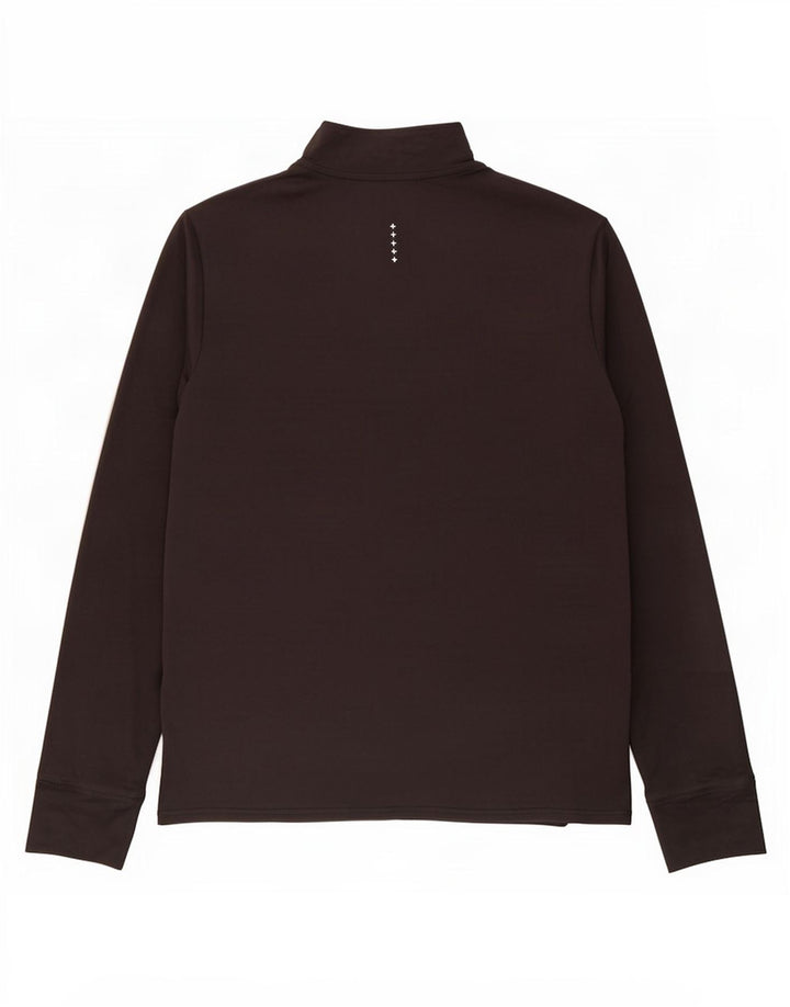 Puma Mens Zip Neck Pullover Treino Top Médio Poliéster Preto