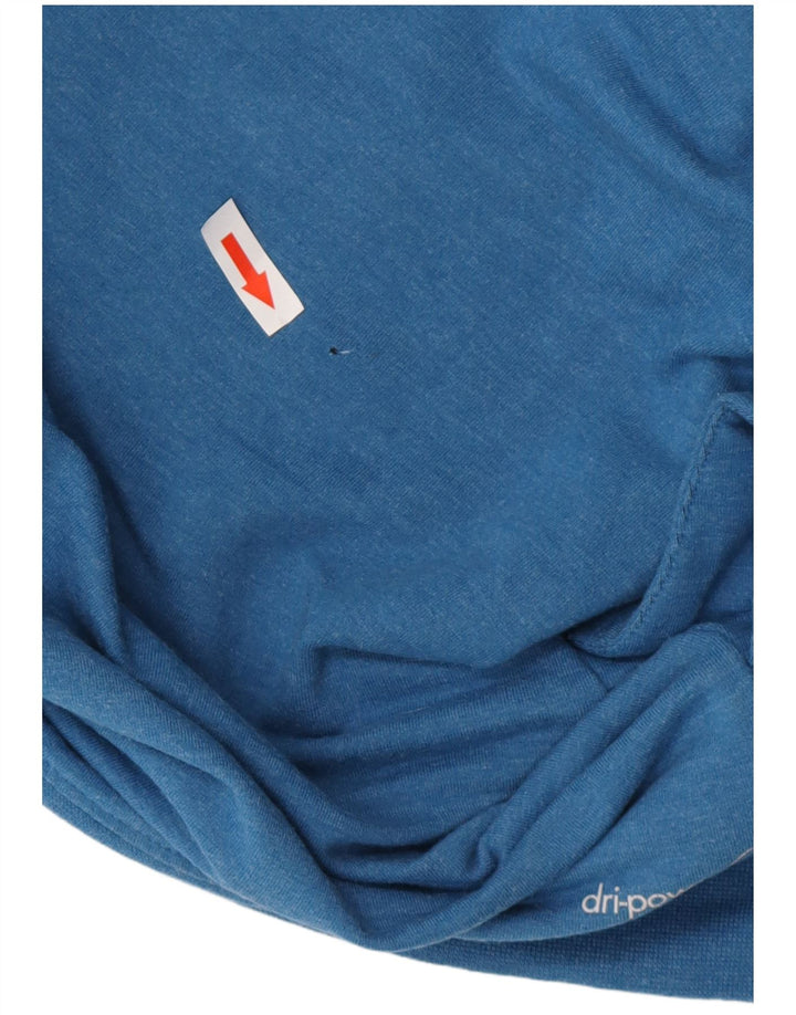 RUSSELL ATLÉTICO masculino Dri-Power moletom com capuz pequeno azul poliéster