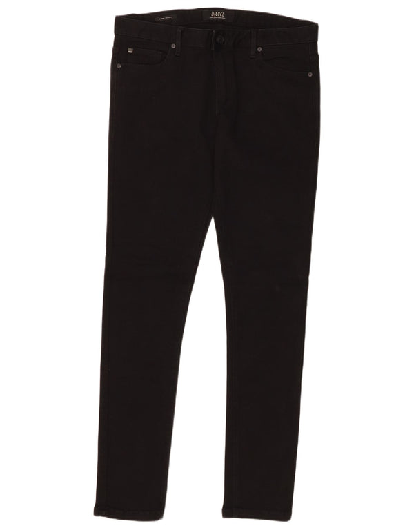 Jeans Slim Masculino Diesel W32 L32 Algodão Preto