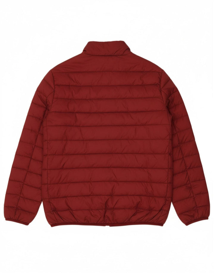 Jaqueta acolchoada masculina TRUSSARDI UK 44 2XL nylon vermelho