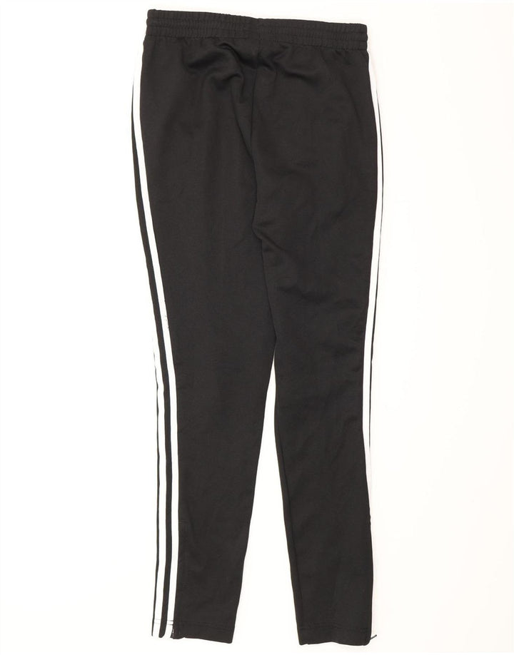 Calças de treino femininas Adidas UK 8 pequenas poliéster preto