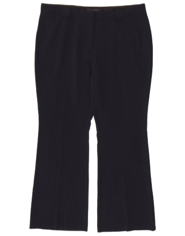 Calça casual feminina Marks & Spencer UK 16 grande W36 L30 azul marinho
