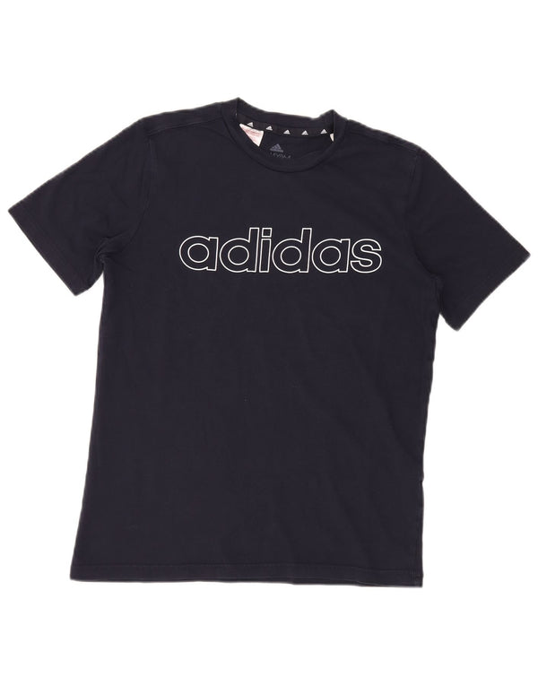 Camiseta Adidas Menino Graphic 13-14 Anos Azul Marinho Algodão