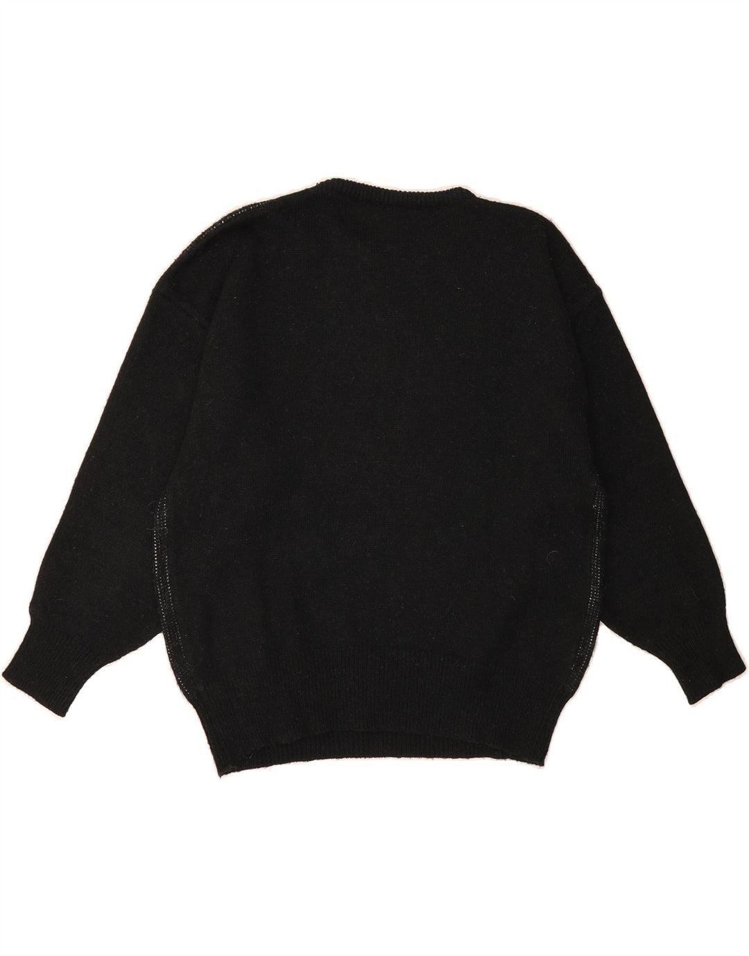 YESSICA Womens Crew Neck Jumper Sweater IT 44 Medium Black Classic Vintage Yessica and Second-Hand Yessica from Messina Hembry 
