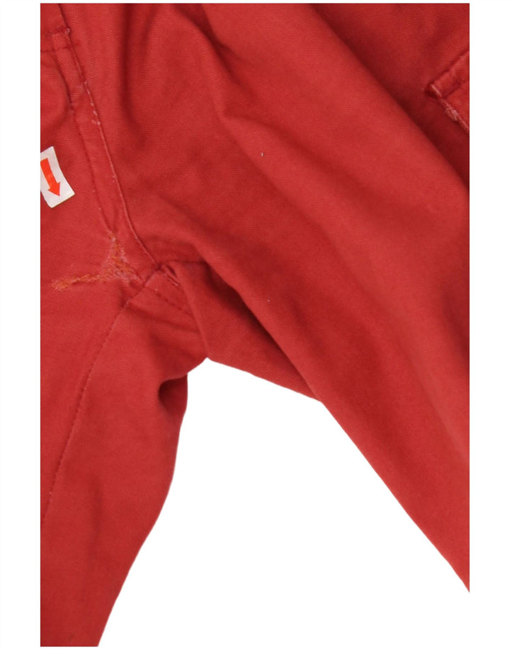 Shorts cargo feminino PYRAMID IT 44 médio W28 algodão vermelho