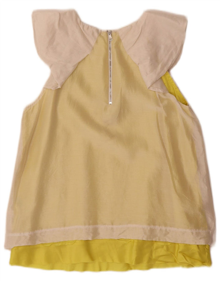 Max&Co. Blusa Feminina Top UK 12 Média Off White