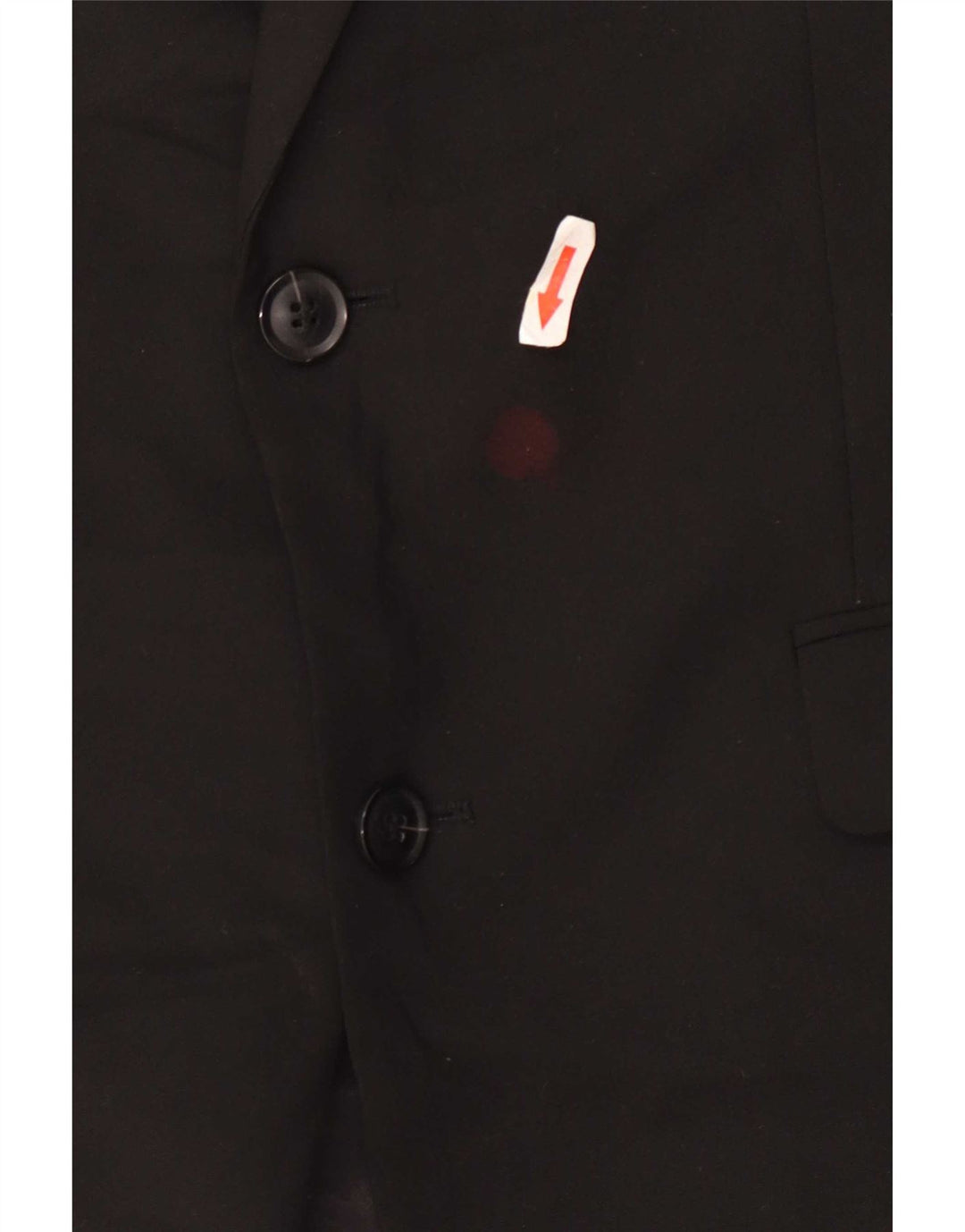Jaqueta blazer masculina John Lewis com 2 botões Reino Unido 40 grande poliéster preto