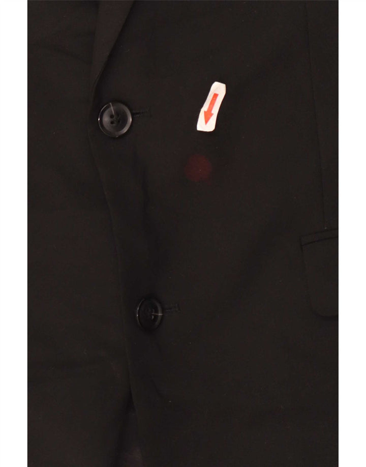 Jaqueta blazer masculina John Lewis com 2 botões Reino Unido 40 grande poliéster preto