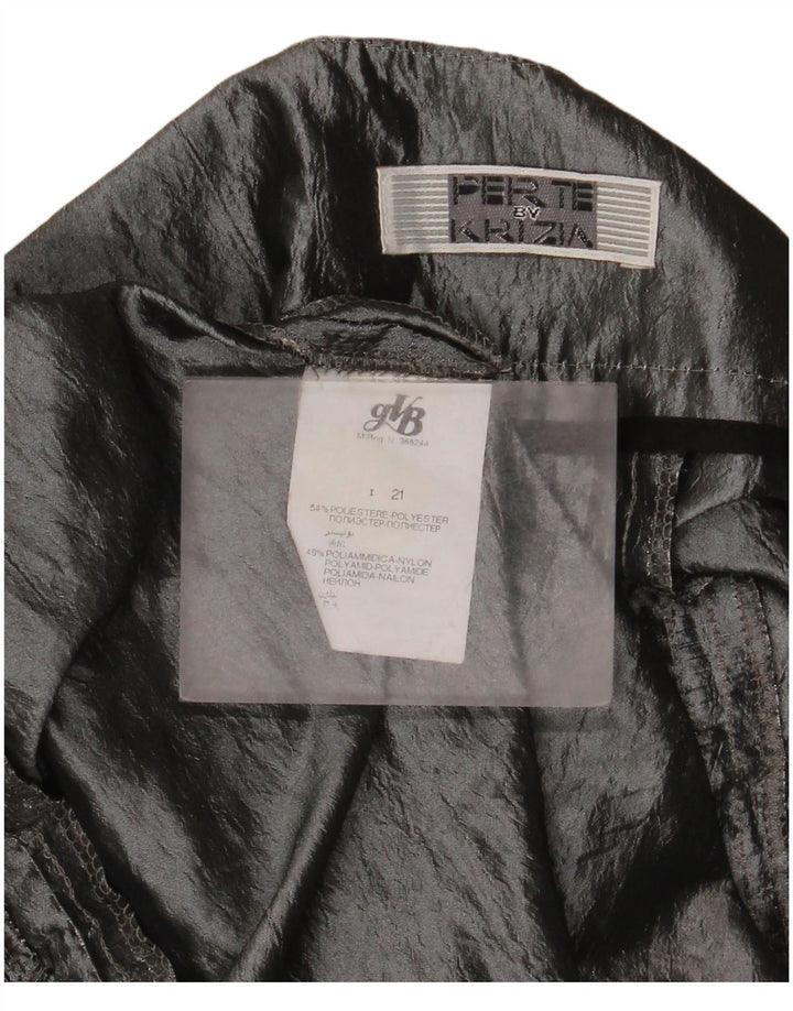 Saia feminina Perte by Krizia W36 XL poliéster cinza