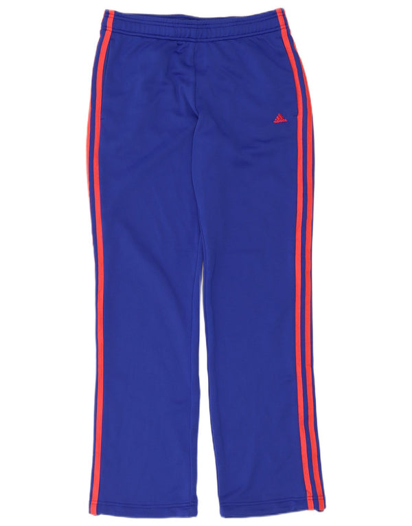 Calça Adidas Climalite Feminina UK 8/10 Pequena Azul Poliéster