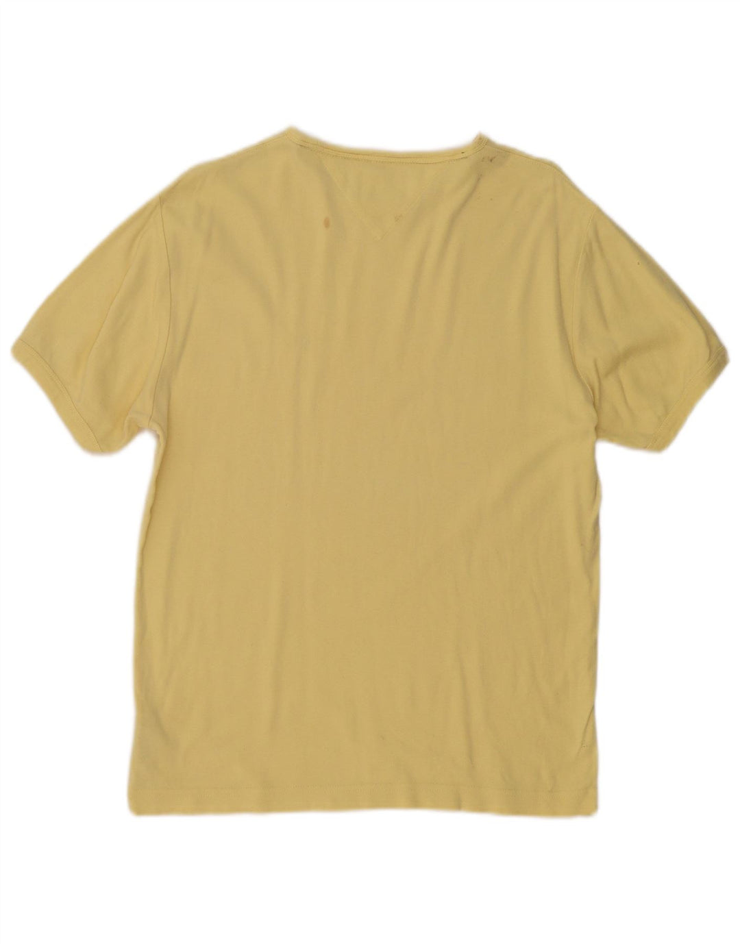 Camiseta masculina Tommy Hilfiger Top médio algodão amarelo