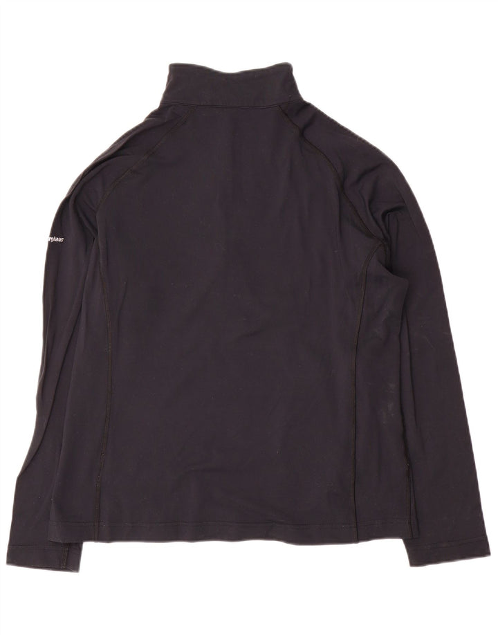 Berghaus Pulôver feminino com zíper e gola alta, pulôver, Reino Unido 14, grande, azul marinho, nylon