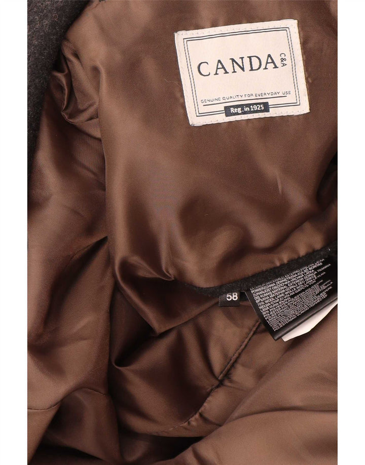 Jaqueta Blazer C&A Masculina Canda 2 Botões EU 58 4XL Lã Cinza