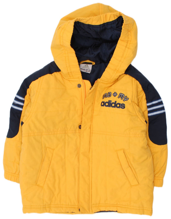 Jaqueta acolchoada gráfica Adidas Baby Boys 18-24 meses Amarelo Colorblock