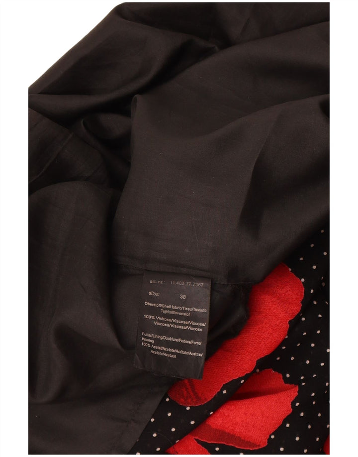 S.Oliver Saia Maxi Feminina EU 38 Médio W30 Preto Floral Viscose