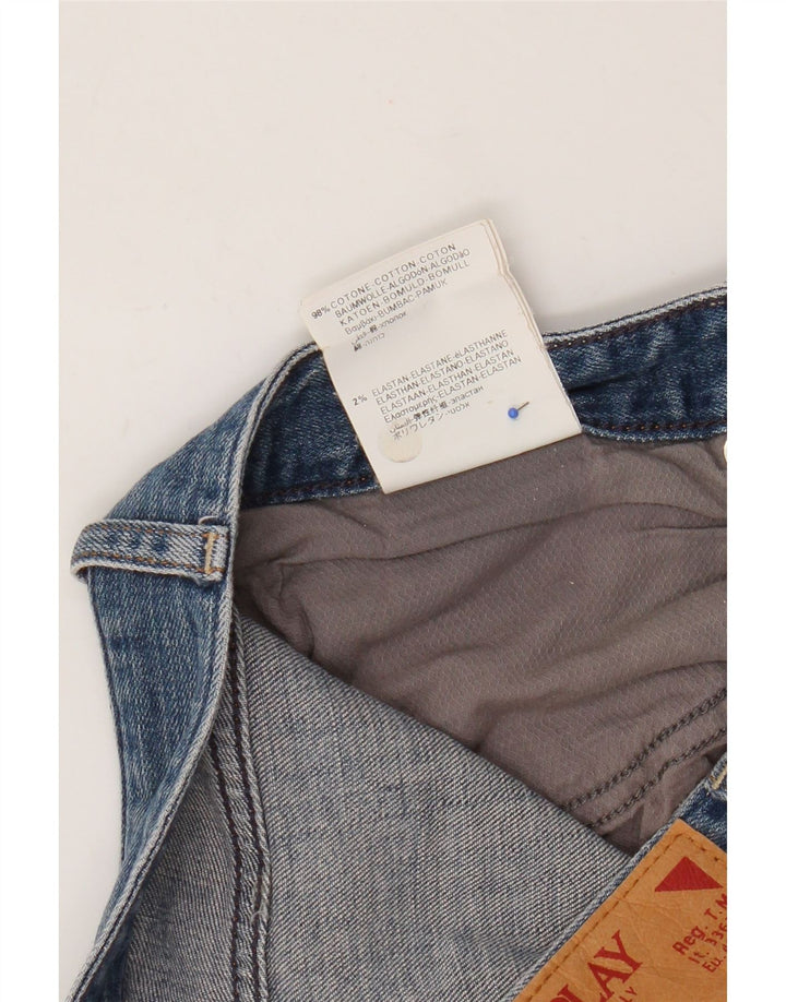 Shorts jeans masculino Replay W30 algodão azul médio