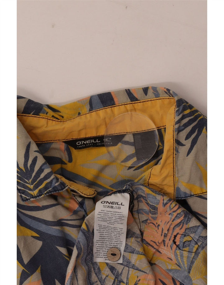 Camisa masculina de manga curta O'Neill grande algodão floral multicolorido