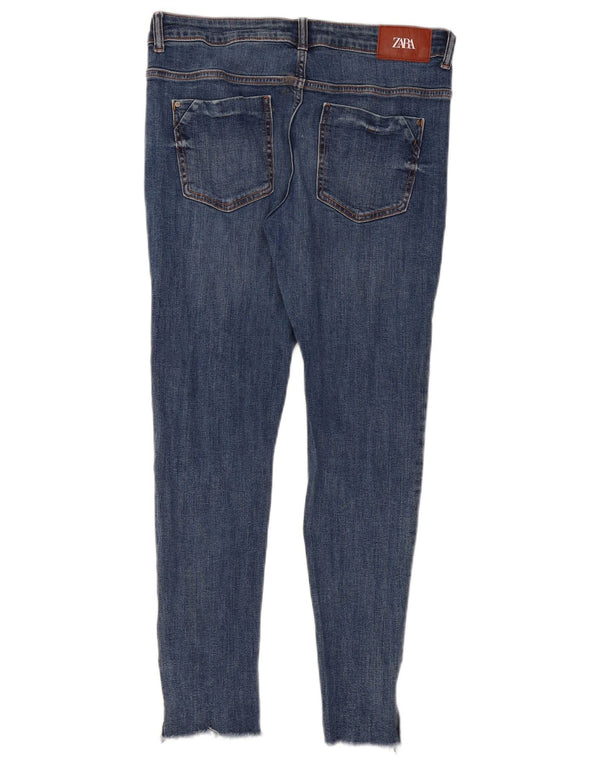 Zara Jeans Skinny Feminino EU 40 Médio W30 L27 Azul