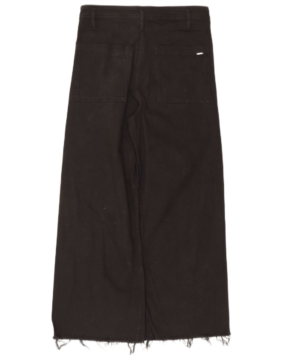 Calça casual feminina Massimo Dutti EU 40 Médio W30 L27 Algodão Preto