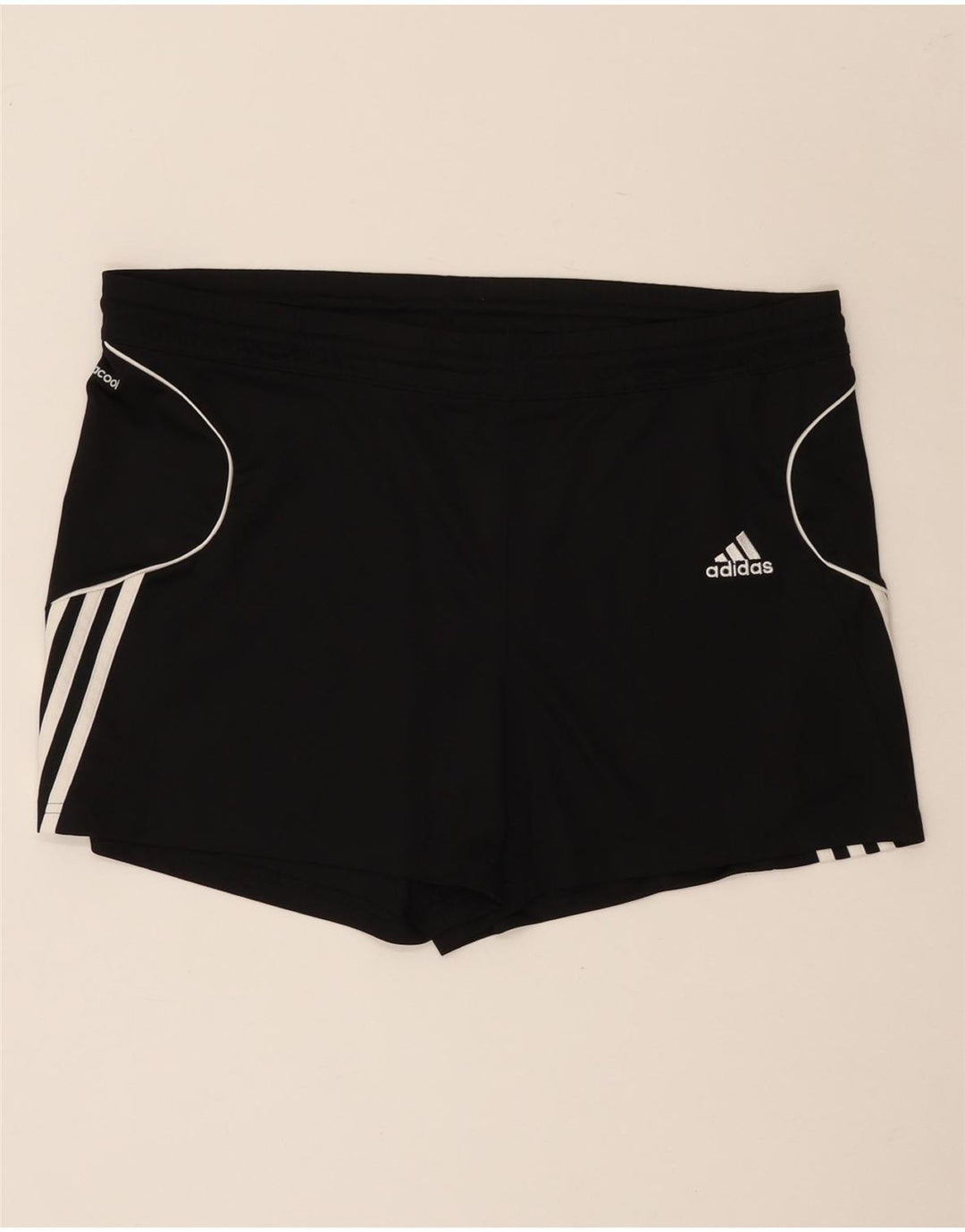 ADIDAS Womens Climacool Sport Shorts UK 12/14 Médio Preto