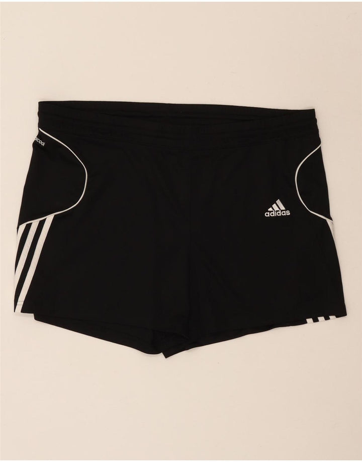 ADIDAS Womens Climacool Sport Shorts UK 12/14 Médio Preto