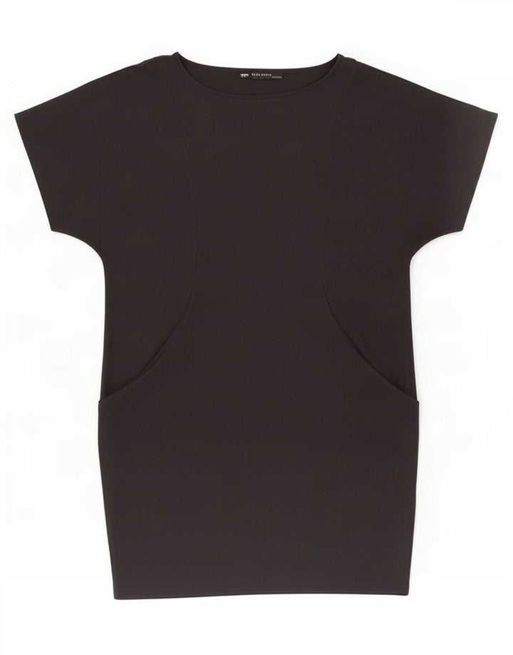 Vestido bolha Zara feminino Reino Unido 16 grande preto