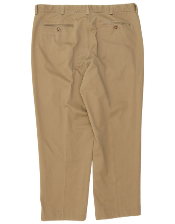 L.L.BEAN Calça Chino Masculina Natural Fit Reta W38 L30 Algodão Bege