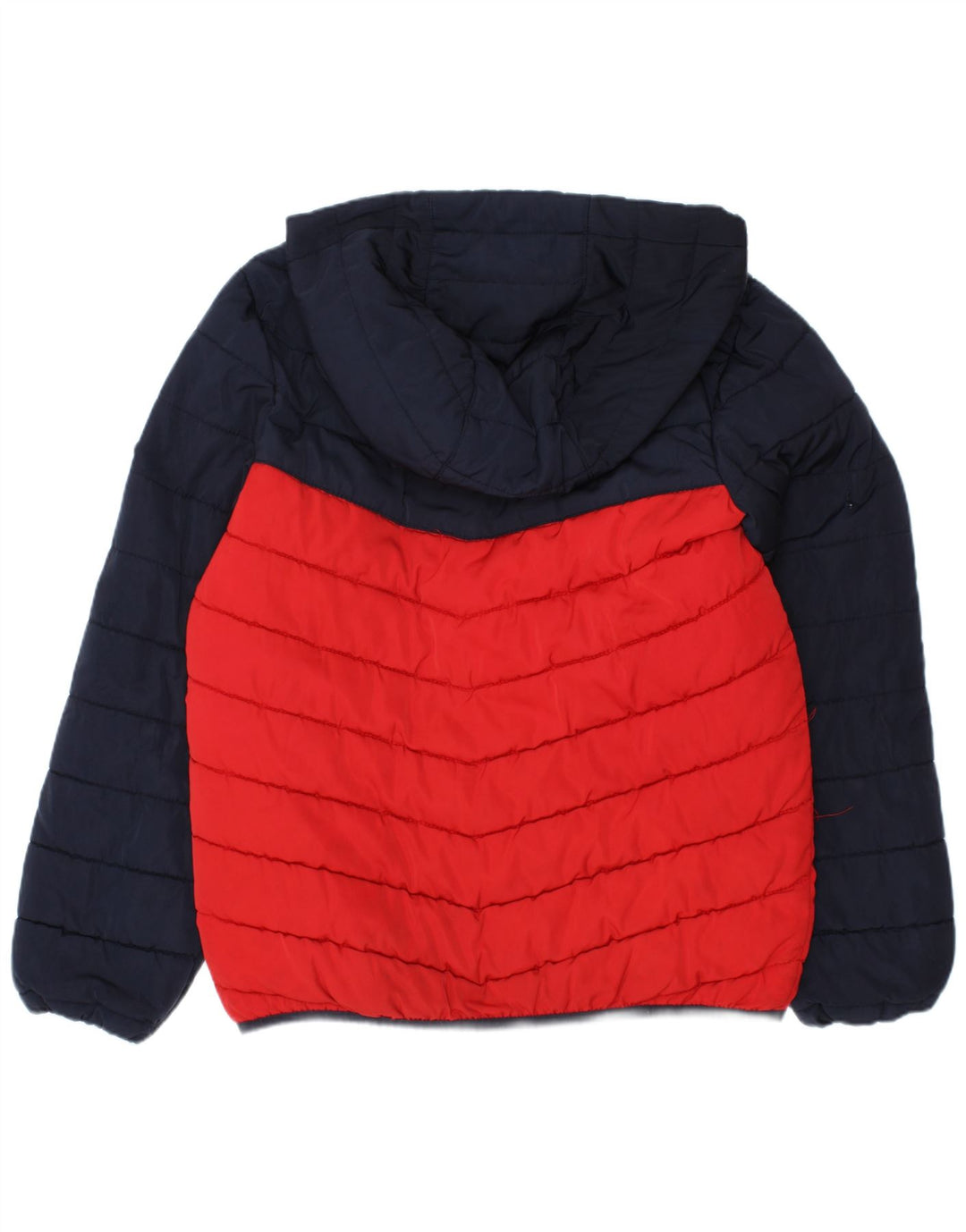 Jaqueta acolchoada com capuz Joules Boys 7-8 anos azul marinho Colourblock