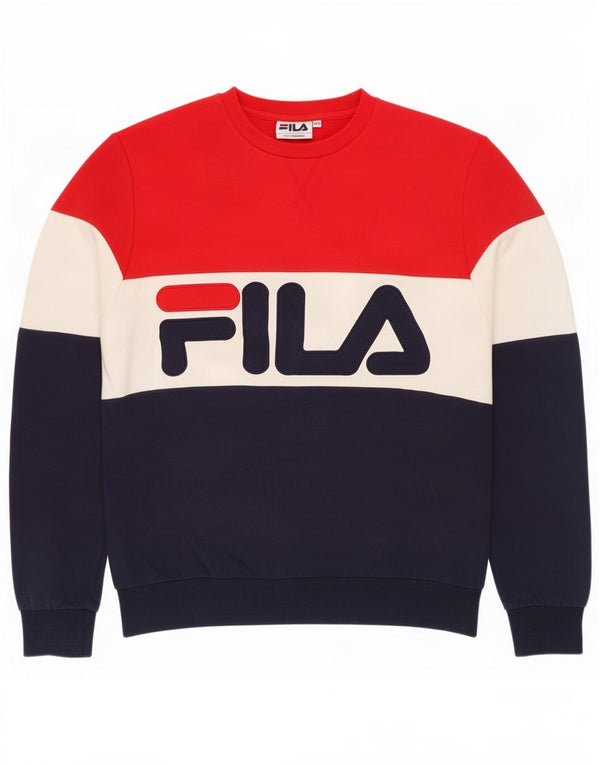 Moletom feminino Fila Jumper UK 12 médio multicolorido colorblock