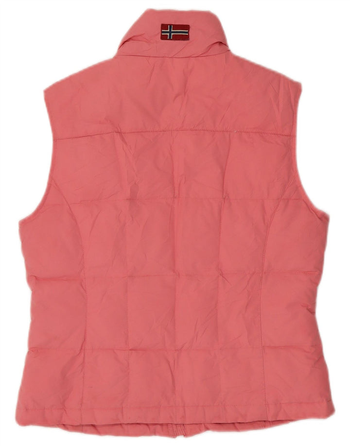 Colete acolchoado feminino Napapijri UK 12 rosa médio