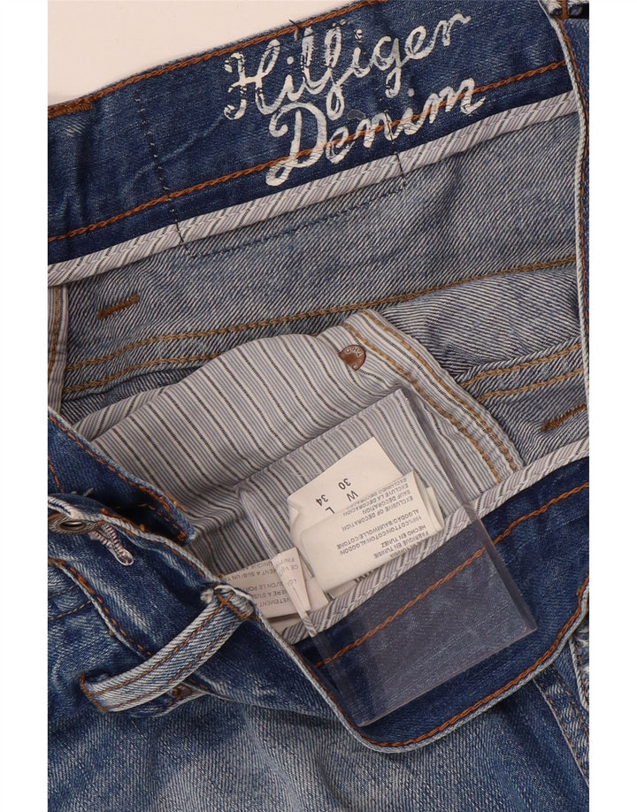 Tommy Hilfiger Masculino Ryder Regular Straight Jeans W30 L34 Azul Algodão