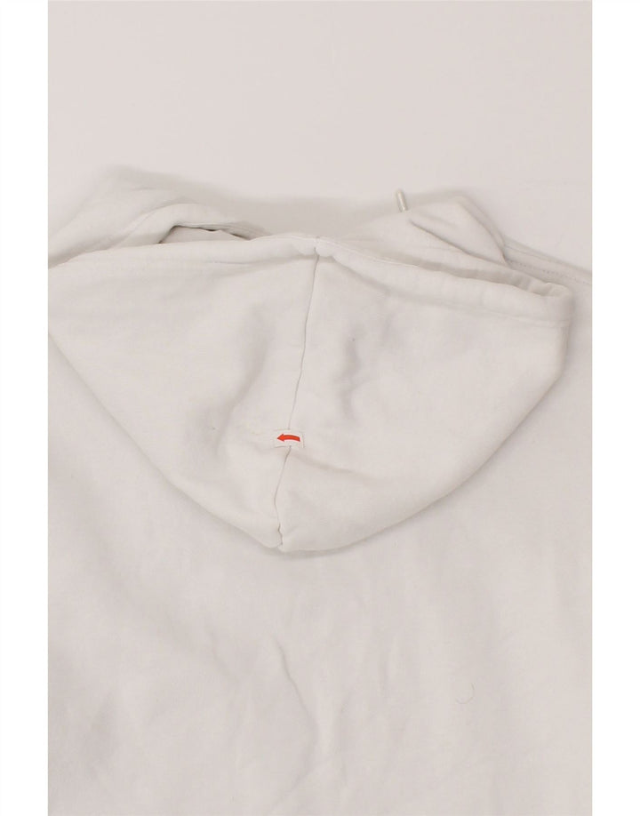 ADIDAS Mens Hoodie Jumper XS White Cotton Vintage Adidas and Second-Hand Adidas from Messina Hembry 