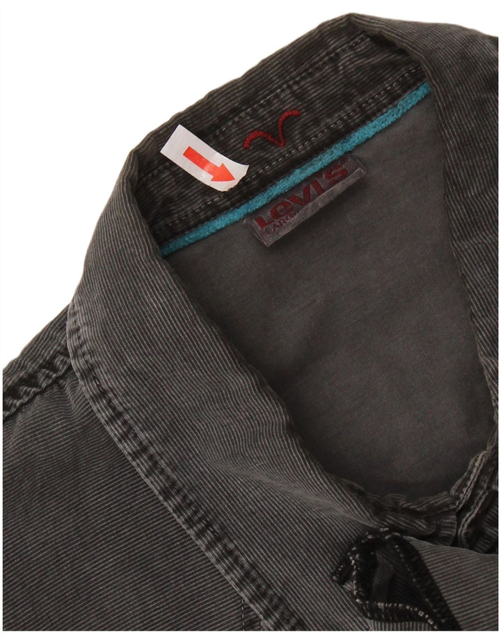 Camisa masculina LEVI'S grande algodão cinza