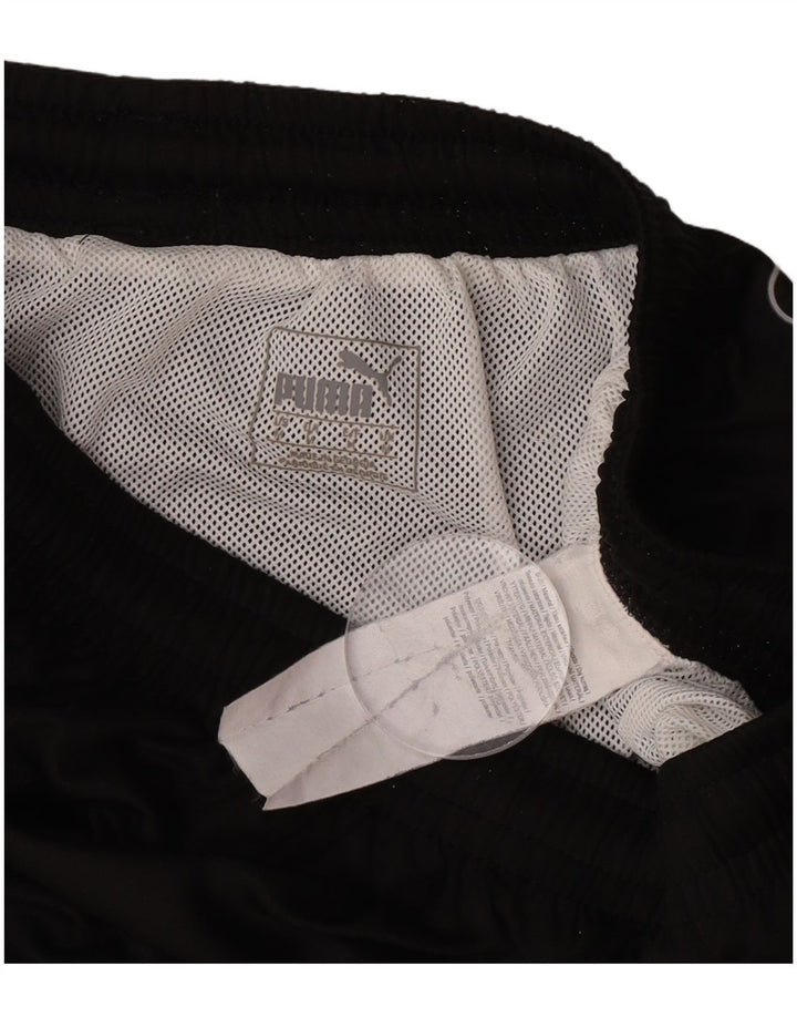 Shorts esportivos masculinos Puma médio preto poliéster