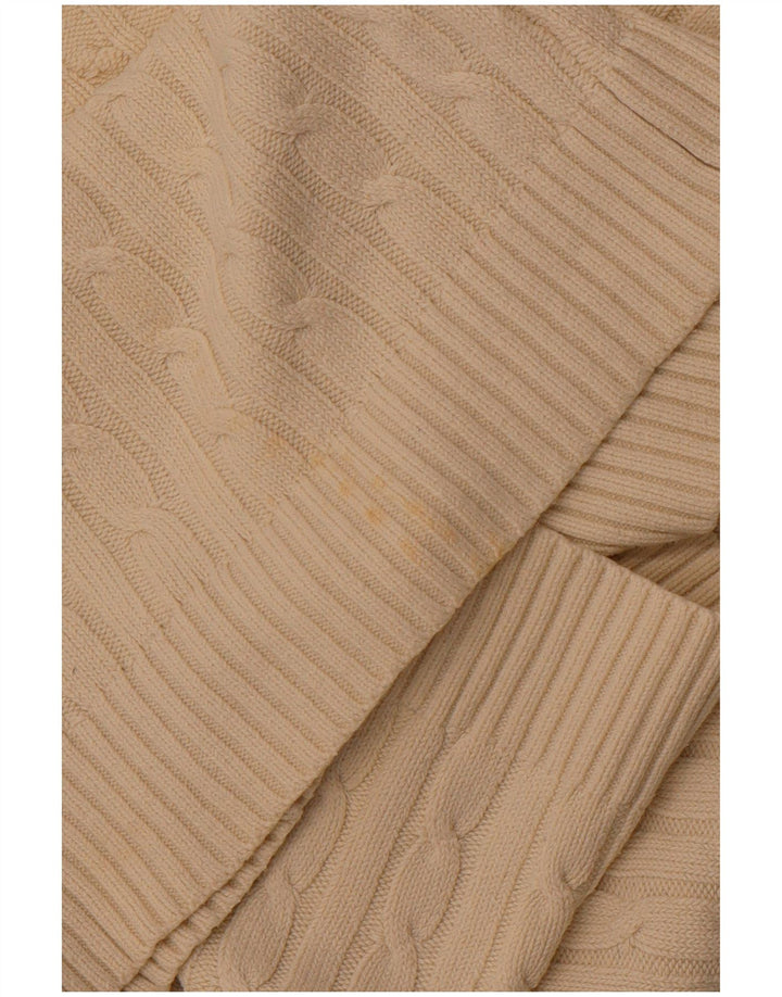 CREW CLOTHING Suéter feminino com decote em V UK 18 XL algodão branco