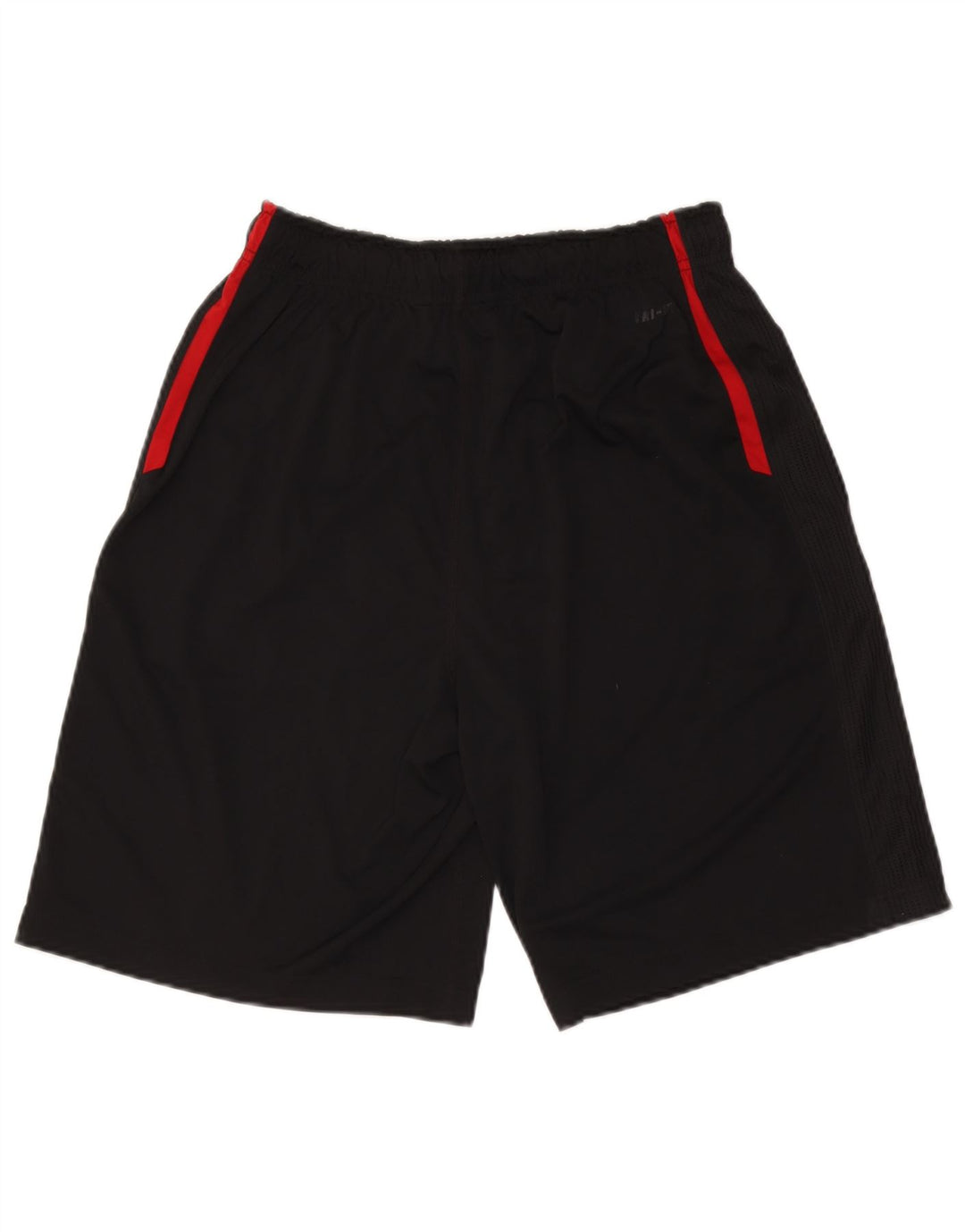 Shorts esportivos femininos Nike Dri Fit UK 12 médio preto colorblock poliéster