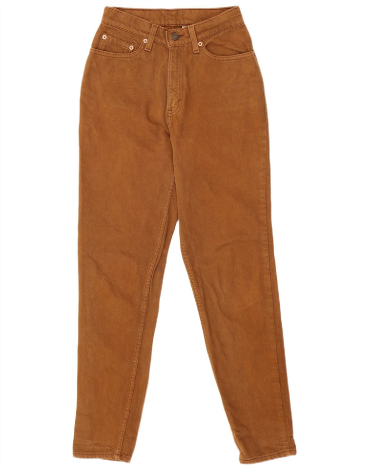 Levi's feminino 512 slim tapered jeans médio w28 l30 algodão marrom
