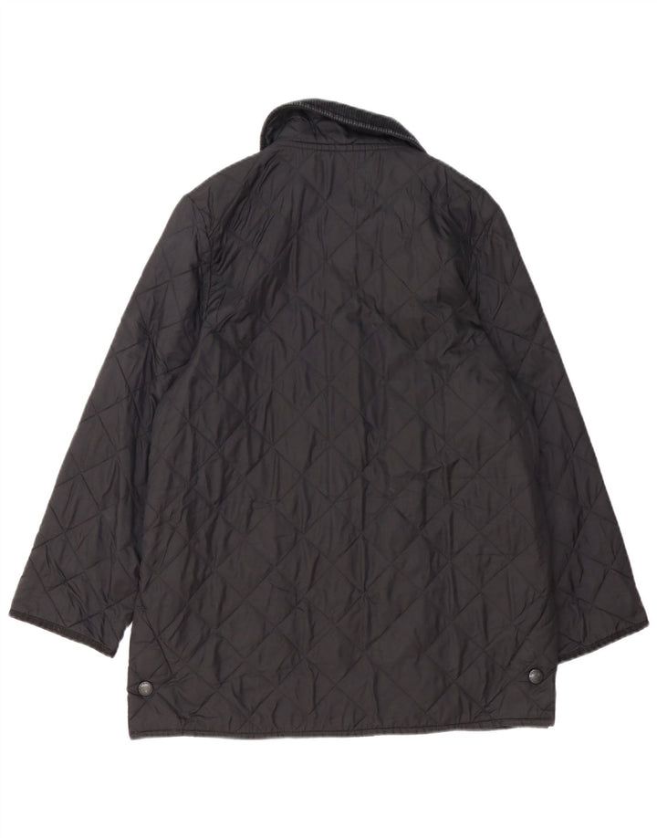 Jaqueta acolchoada feminina Barbour UK 18 XL preta poliamida