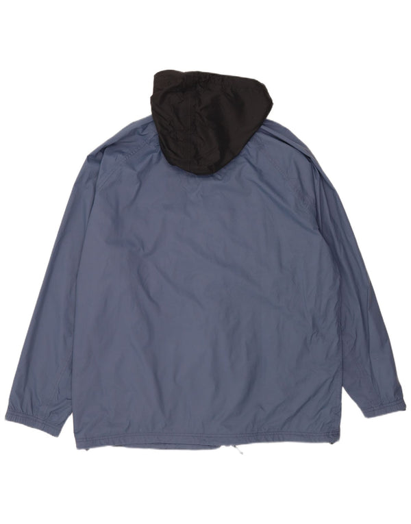 Jaqueta de chuva masculina Timberland com capuz UK 44 2XL azul Colourblock Nylon
