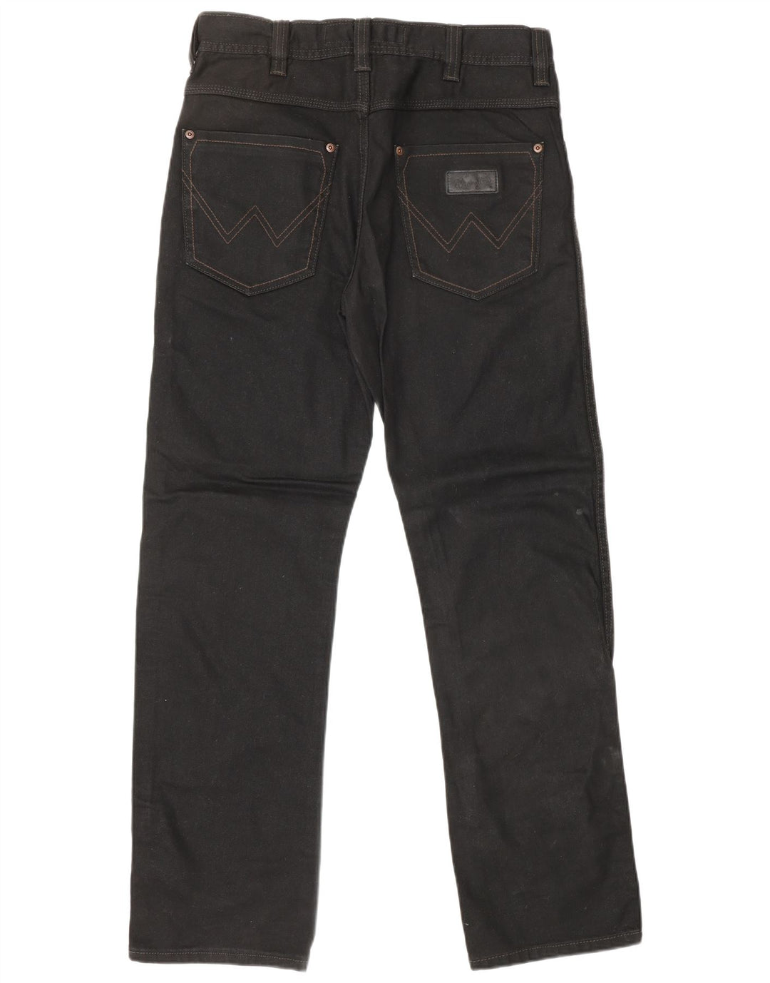 WRANGLER Masculino Wesley Straight Jeans W30 L32 Algodão Preto
