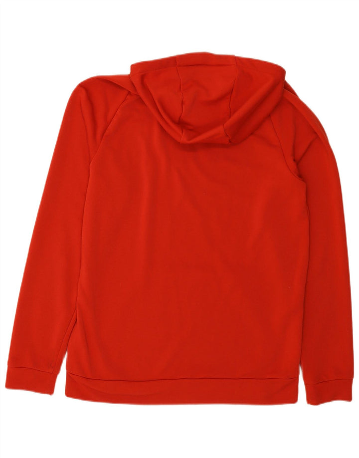 Nike Mens Dri Fit Graphic Hoodie Jumper Médio Laranja Poliéster