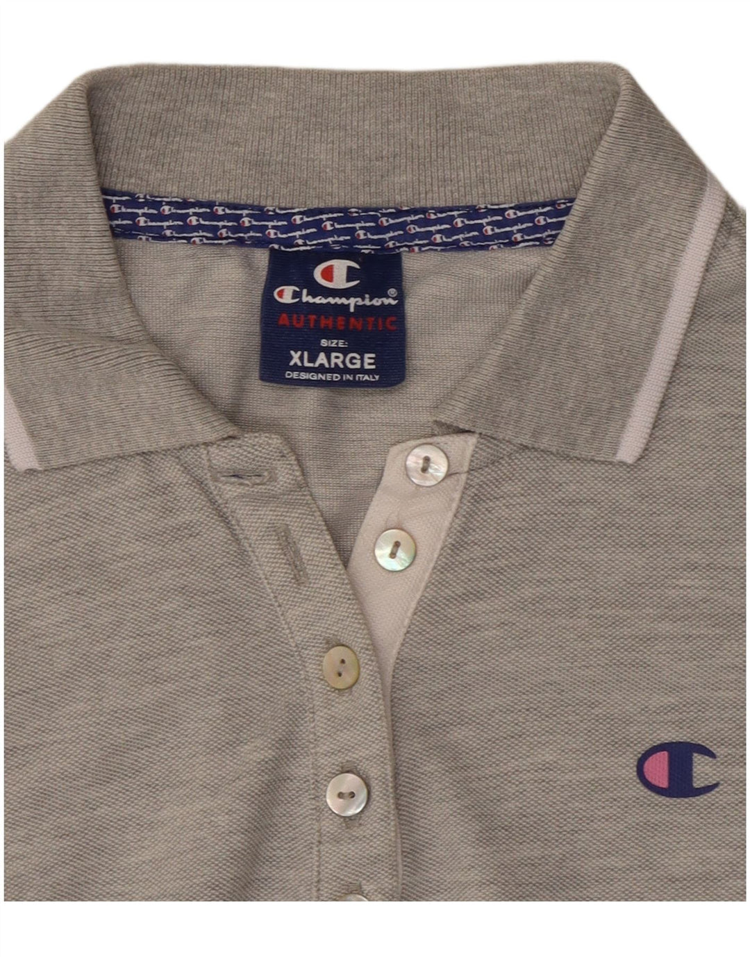 Camisa polo feminina Champion UK 18 XL cinza