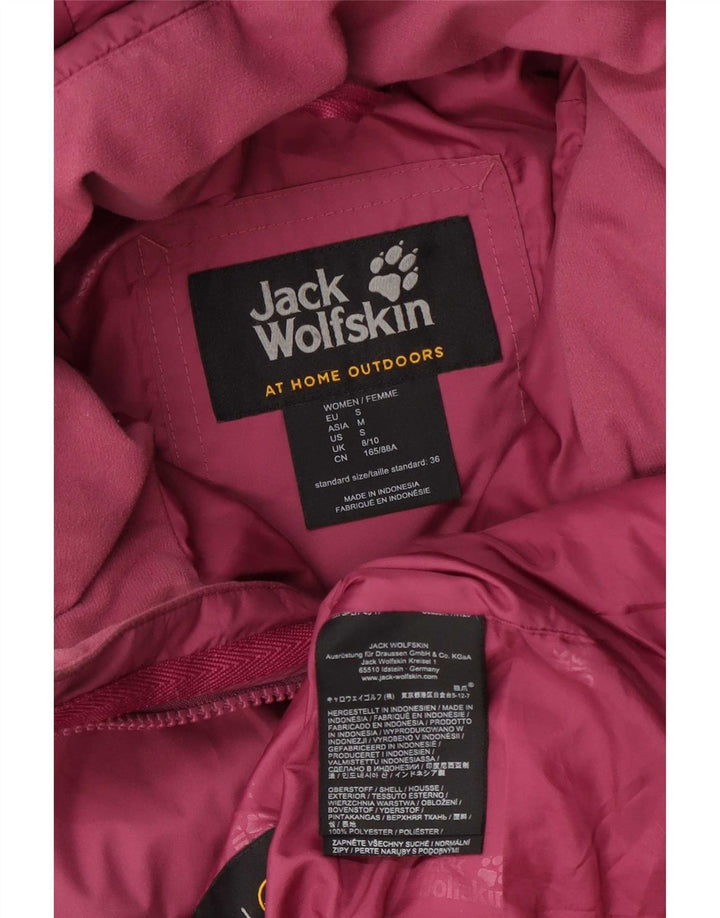 Casaco acolchoado com capuz feminino Mountain Warehouse Reino Unido 8/10 de poliéster rosa pequeno