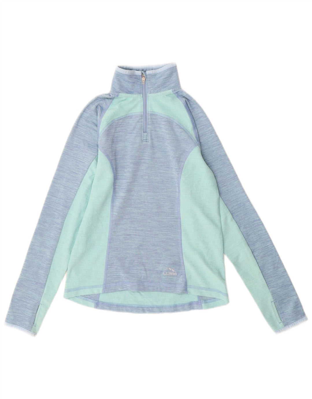 L.L.Bean Suéter pulôver feminino de 7 a 8 anos pequeno azul colorblock